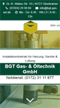 Mobile Screenshot of bgt-gas-oel.de